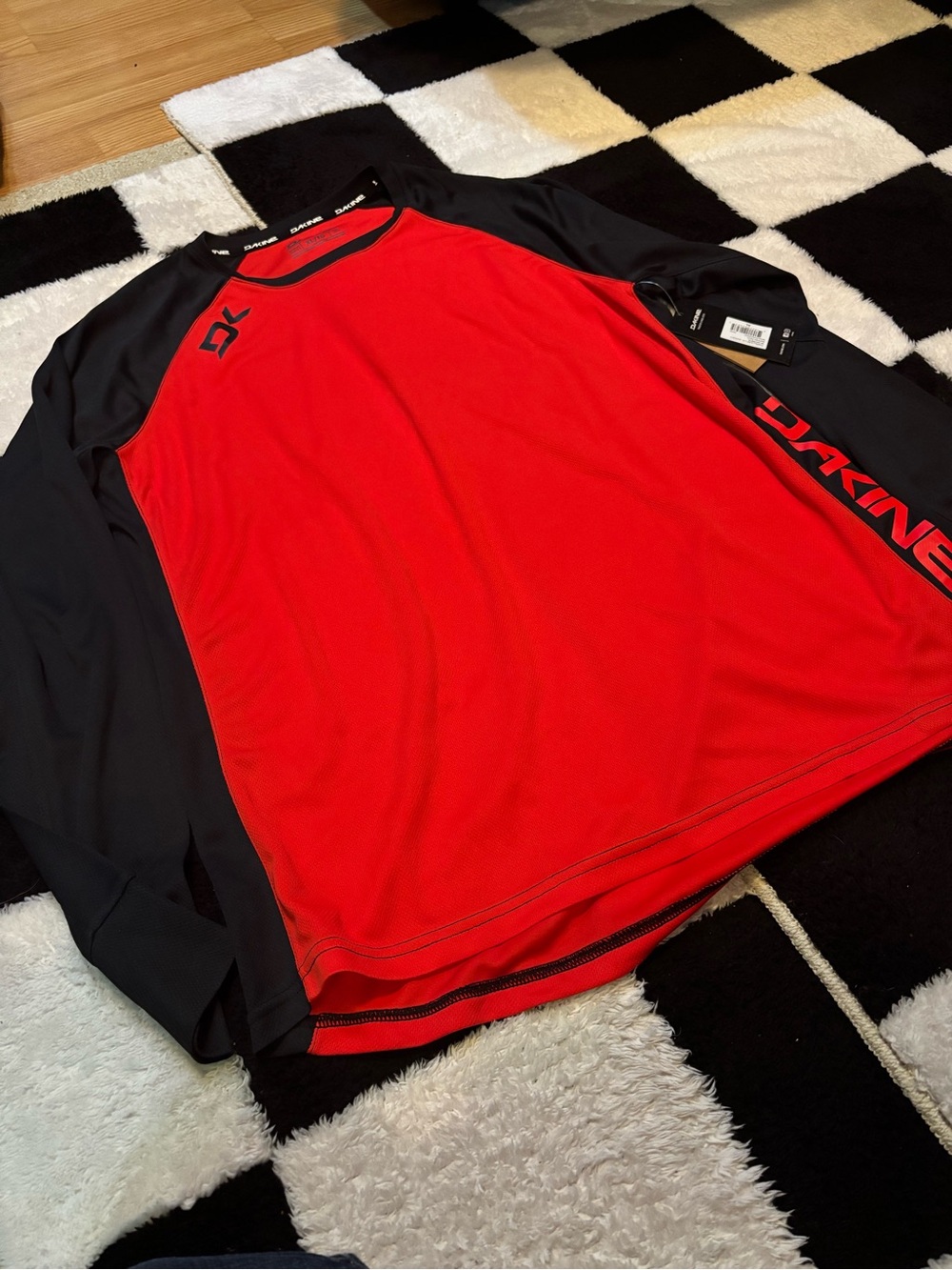 Dakine Red Performance Jersey with Black Accents